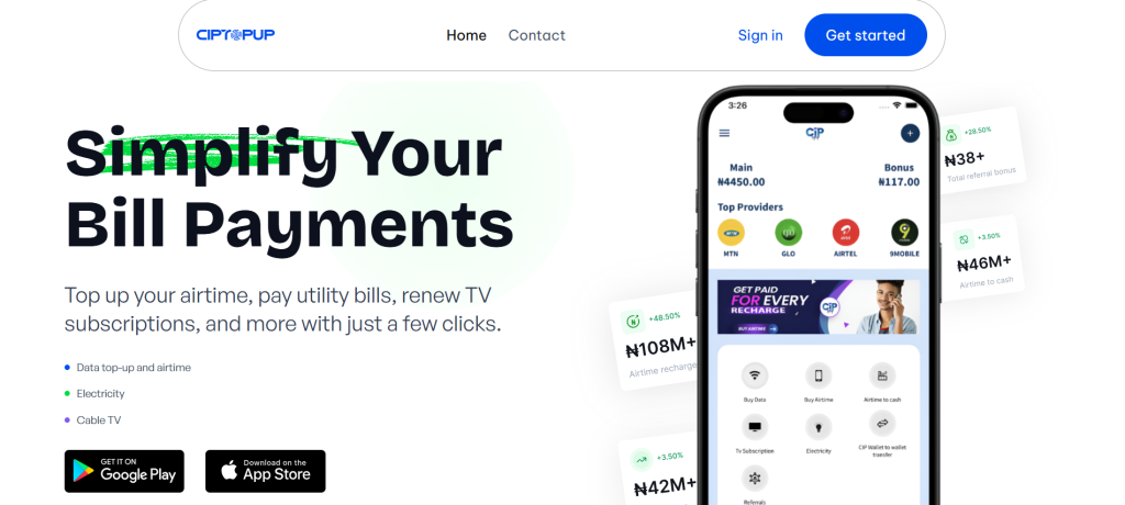 CIPTopup: A Clean Digital Experience for Everyday Utilities