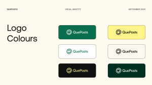 QuePosts: A Clear Brand Identity That Powers Digital Commerce